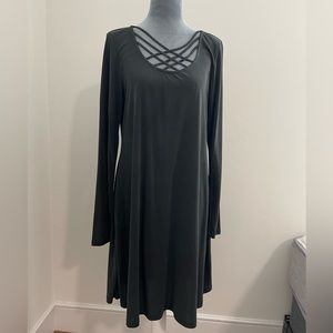 Deep Slate gray shift dress- Sz Lg